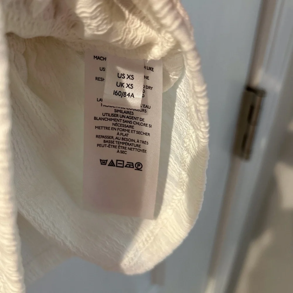 Maeve by Anthropologie White Puff Sleeve